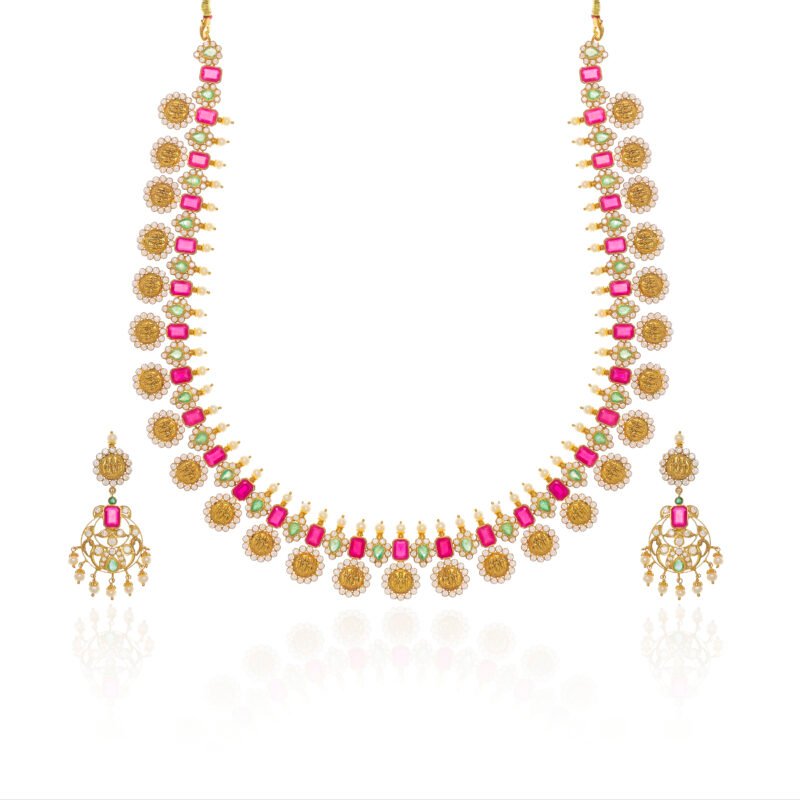 Gold Necklace Set (Temple Jewelry)