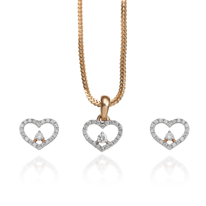 Diamond Pendant Set