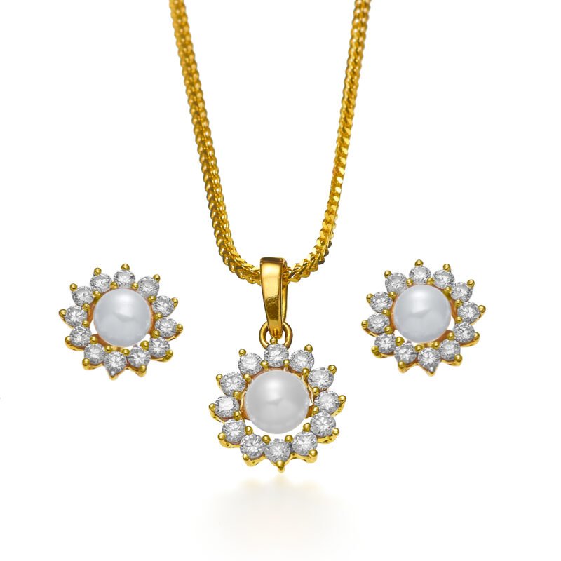 Diamond Pendant Set