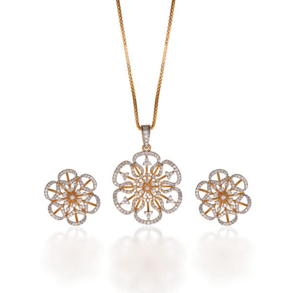 Diamond Pendant Set