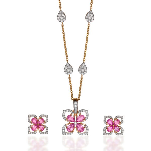 Diamond Pendant Set