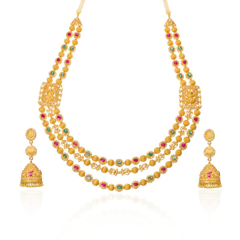 Uncut Diamond Necklace Set