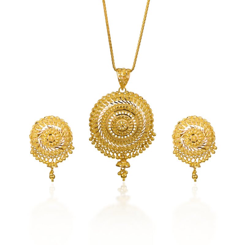 Gold Pendant Set