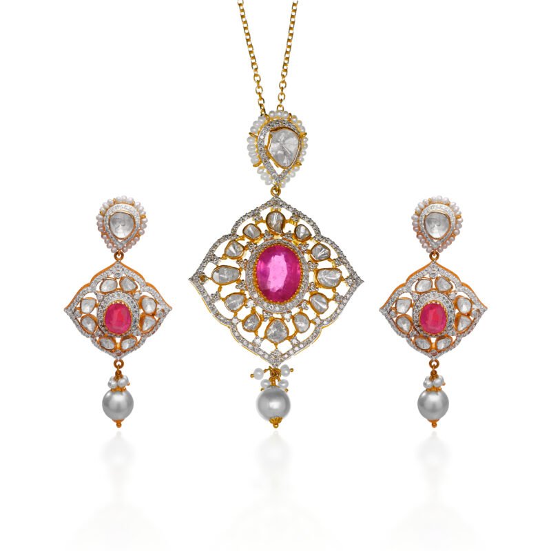 Diamond Pendant Set
