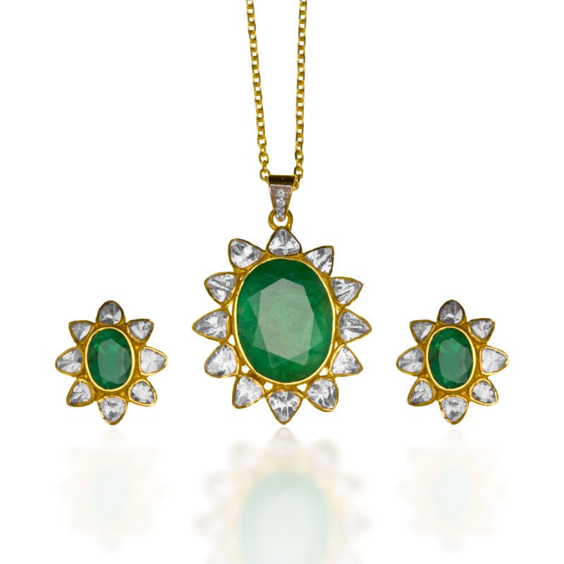 Diamond Pendant Set