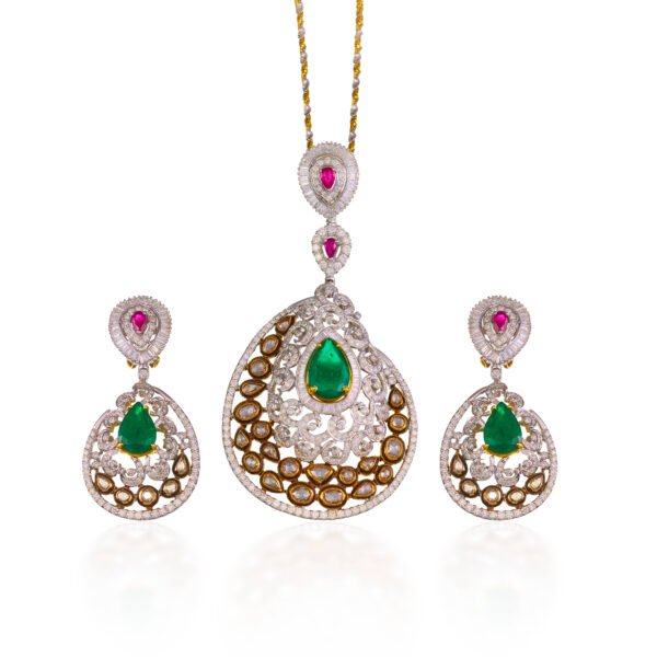 Diamond Pendant Set