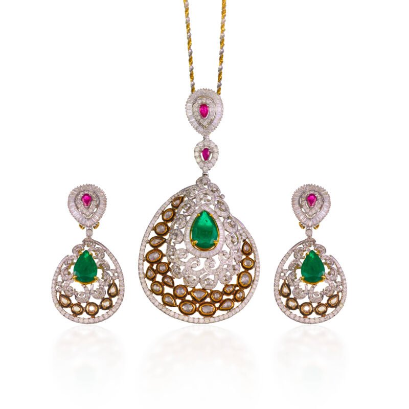 Diamond Pendant Set