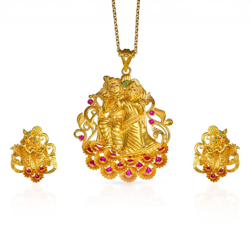 Gold Pendant Set