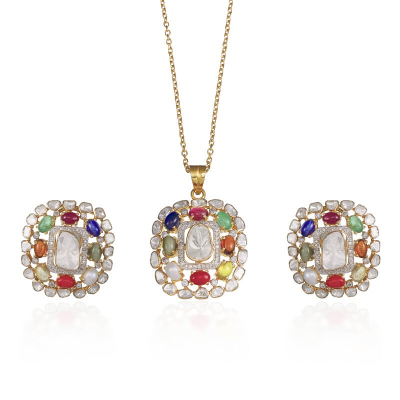 Diamond Pendant Set