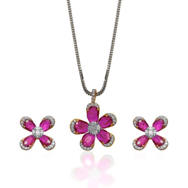 Diamond Pendant Set