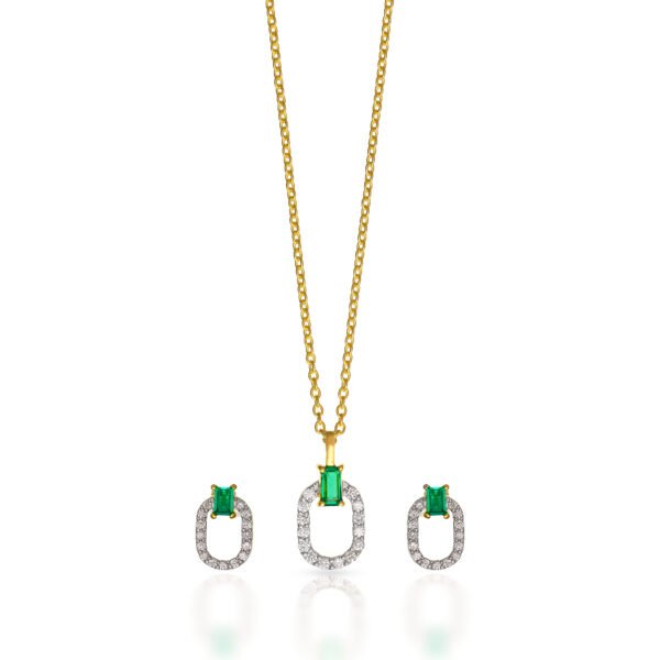 Diamond Pendant Set