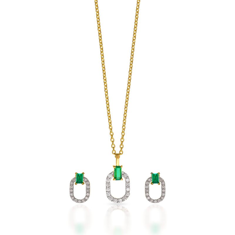 Diamond Pendant Set