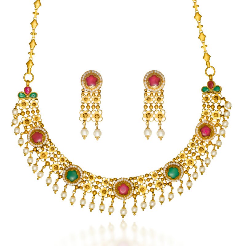 Gold Necklace Set