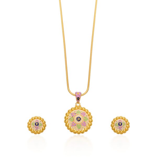 Gold Pendant Set