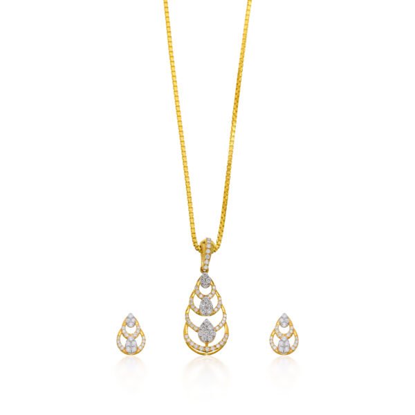 Diamond Pendant Set