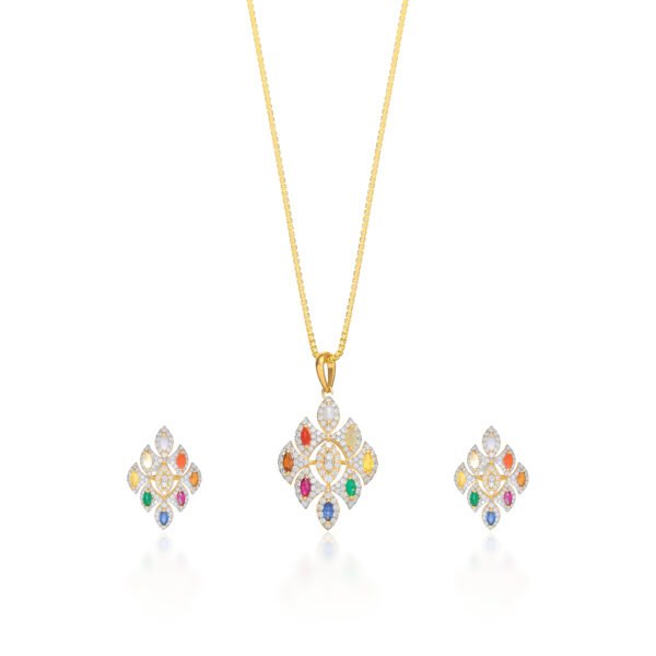 Diamond Pendant Set