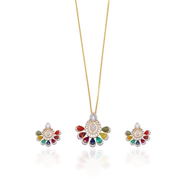 Diamond Pendant Set