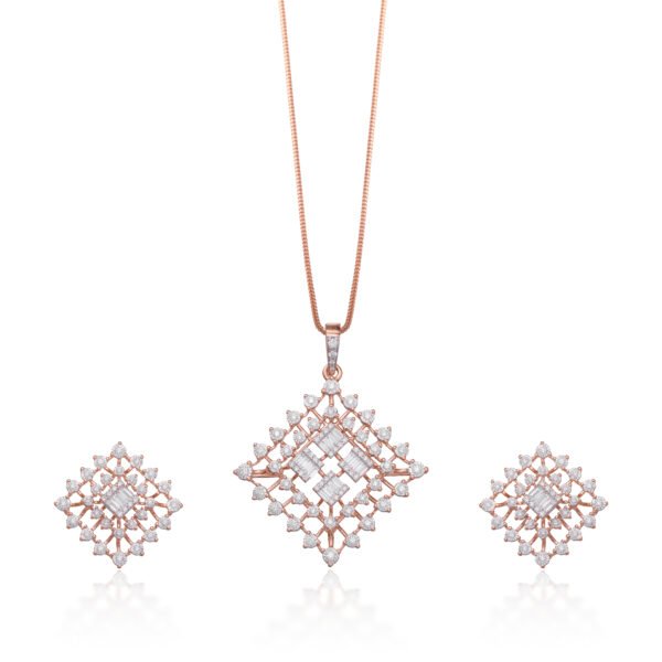 Diamond Pendant Set