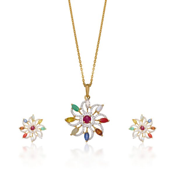 Diamond Pendant Set